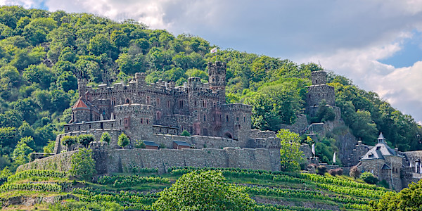 Reichenstein Castle, located in the UNESCO World Heritage Site of the Upper Middle Rhine Valley, Germany by David Whited