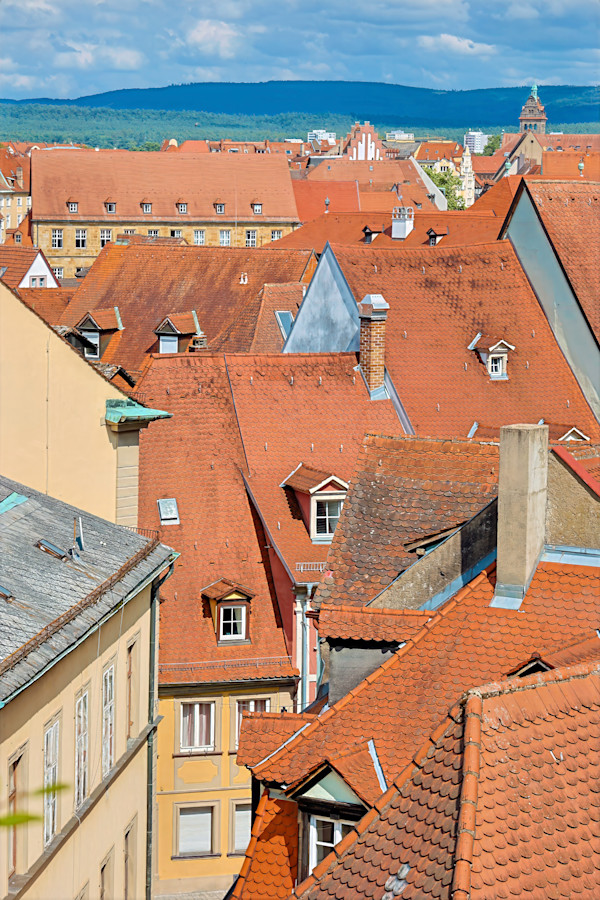 Rooftops of Bamburg, Germany by David Whited