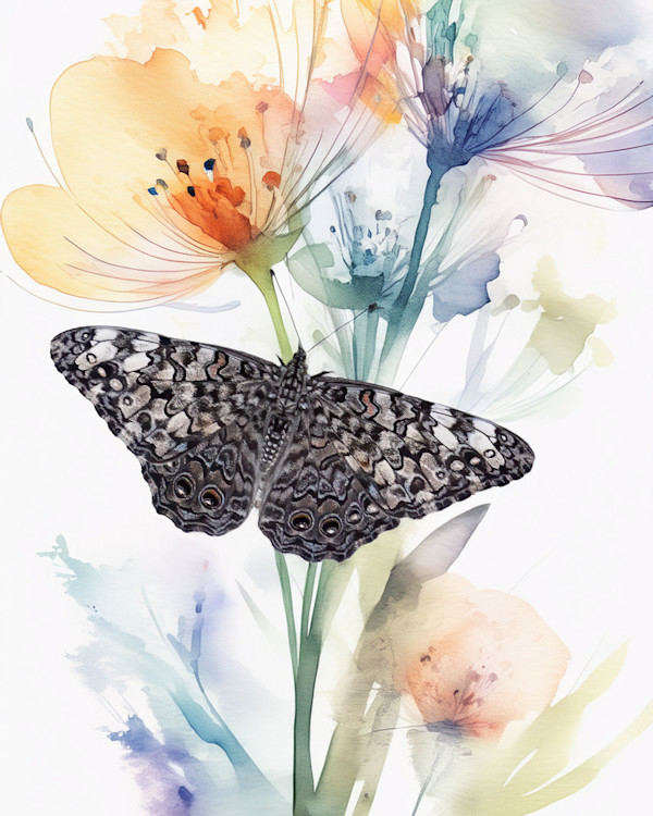 Gray Cracker Butterfly, Costa Rica by David Whited