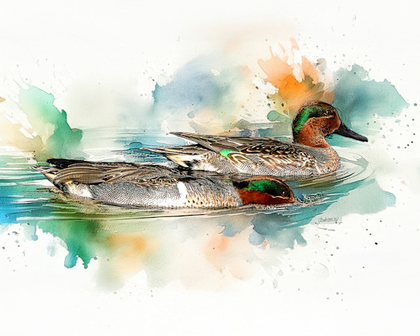 Green-winged Teal by David Whited, Image 1.