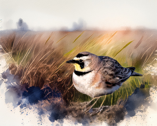 Horned Lark by David Whited, Image 1.