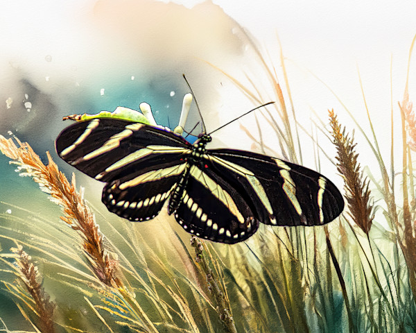 Zebra Longwing Butterfly by David Whited, Image 1.