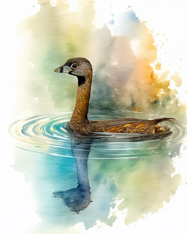 Pied-billed Grebe by David Whited, Image 1.
