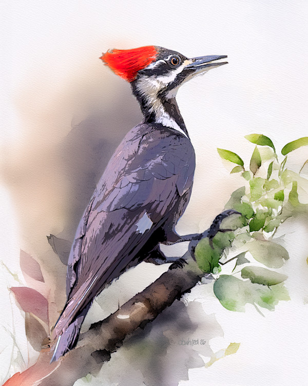 Pilieated Woodpecker by David Whited, Image 1.