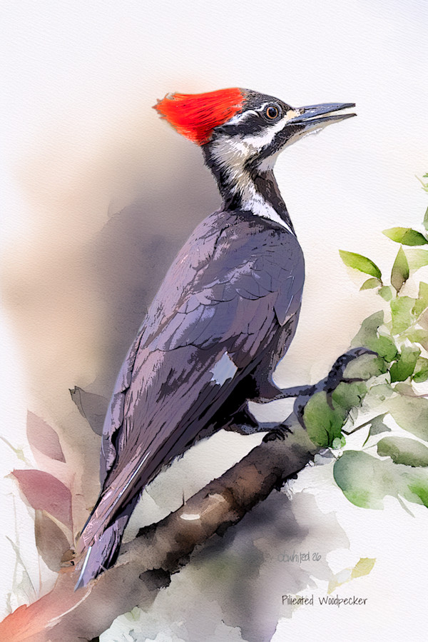 Pilieated Woodpecker by David Whited