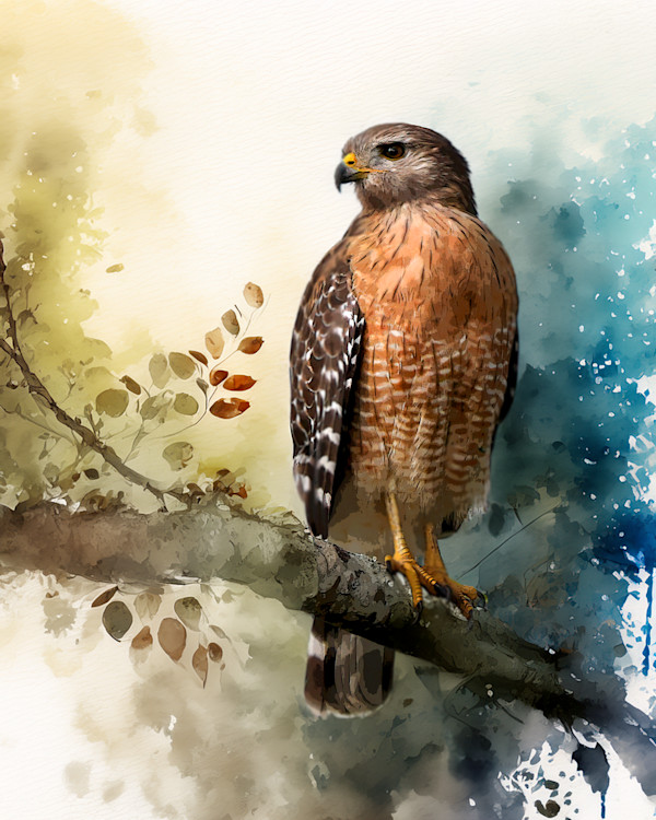 Red-shouldered Hawk by David Whited