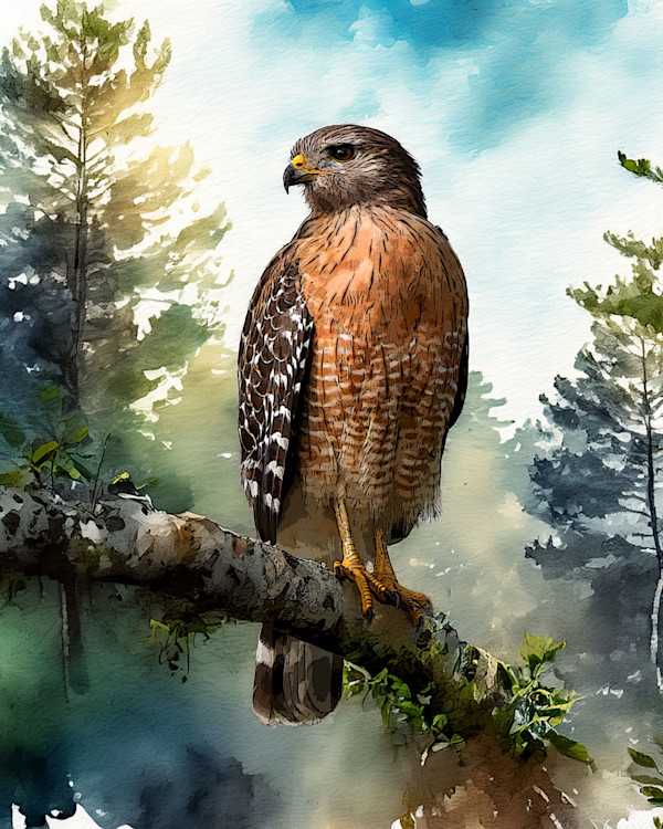 Red -shouldered Hawk by David Whited, Image 1.