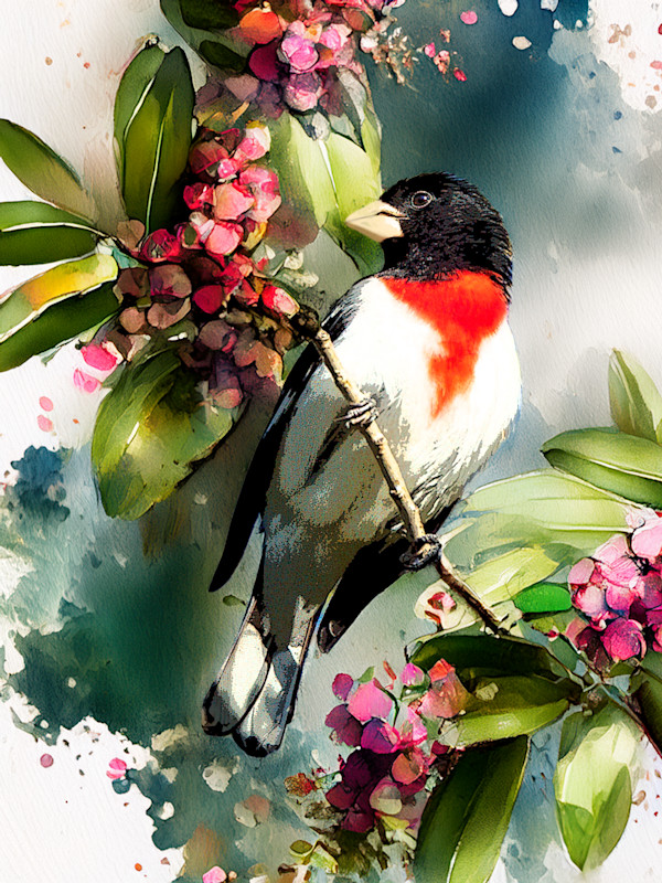 Rose-breasted Grosbeak by David Whited, Image 1.
