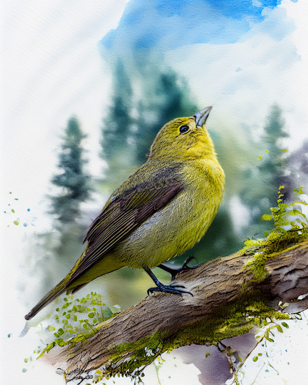 Scarlet Tanager Female by David Whited, Image 1.
