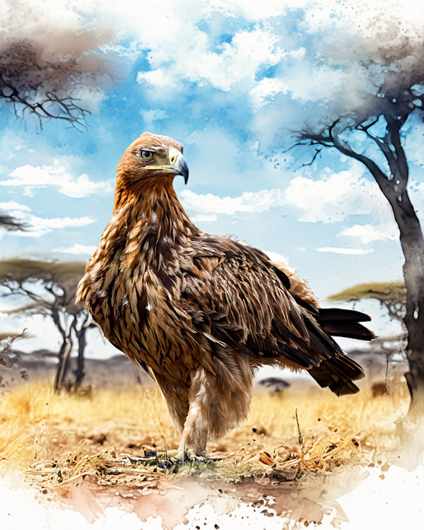 Tawny Eagle, South Africa by David Whited, Image 1.