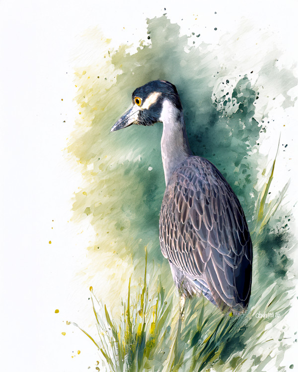 Yellow-crowned Night Heron by David Whited, Image 1.