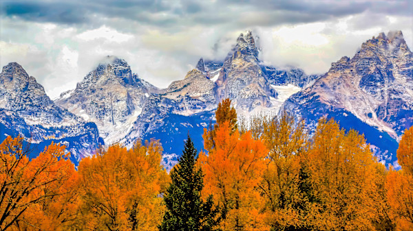 Autumn in the Grand Teton National Park, Wyoming USA by David Whited