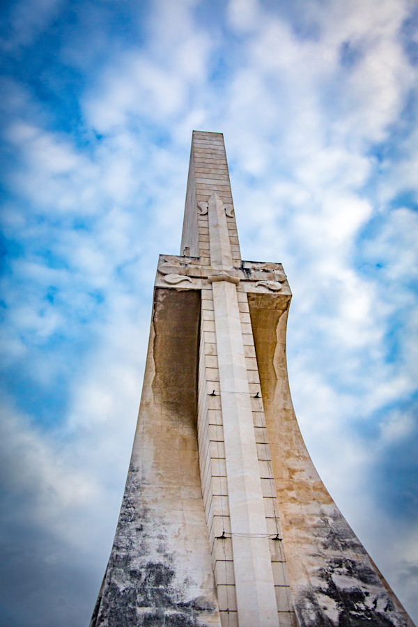 Monument to the Discoveries, an iconic landmark located on the bank of the Tagus River in the Belém district of Lisbon, Portugal. by David Whited