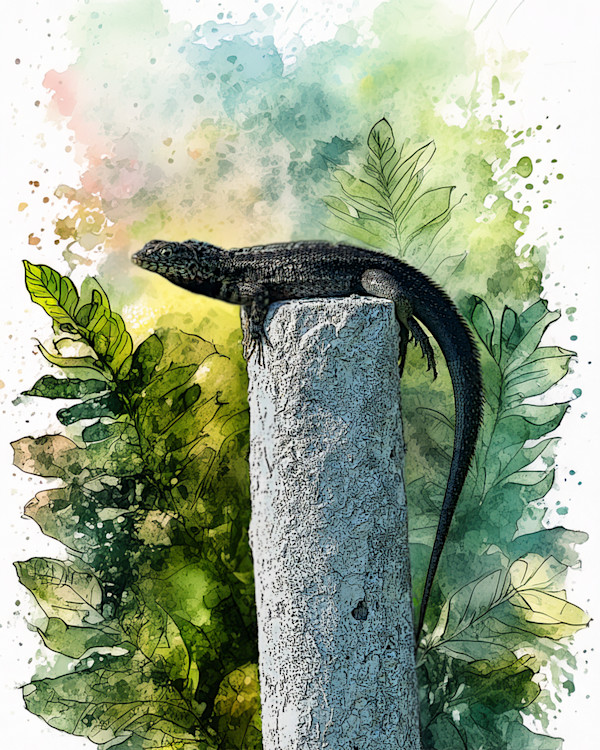 Lava Lizard, Galapagos by David Whited, Image 1.