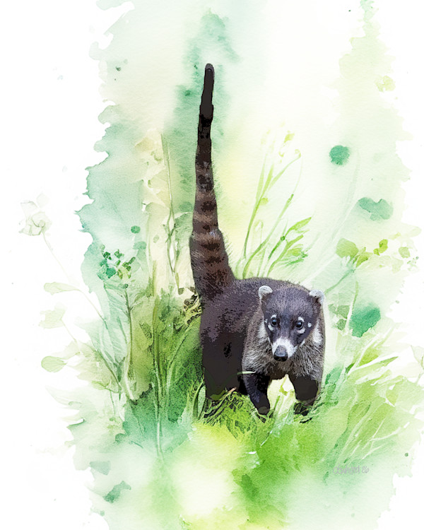 White-nosed Coati, Costa Rica by David Whited, Image 1.