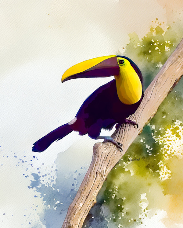 Yellow-throated Toucan, Costa Rica by David Whited, Image 1.