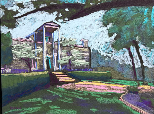 Burritt Mansion in Spring by Katie Hallahan