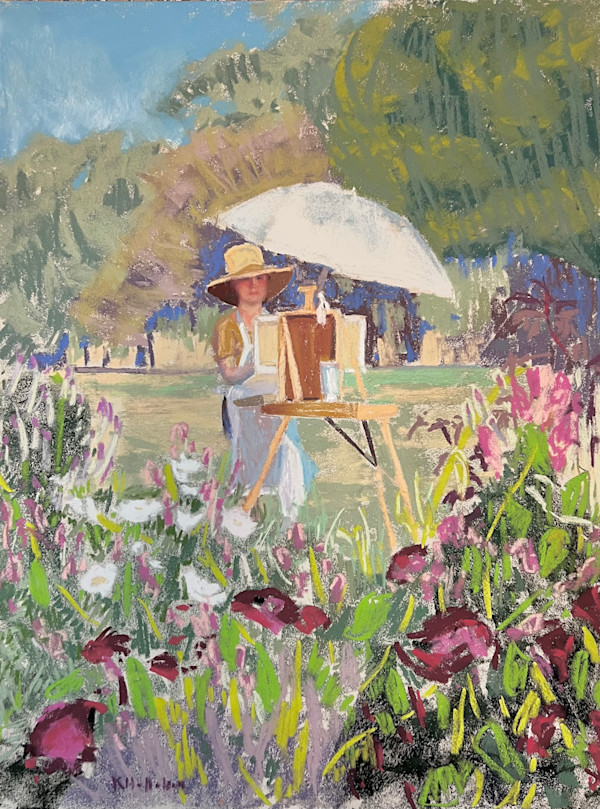 The Plein Air Painter, Jones Valley Flower Farm by Katie Hallahan