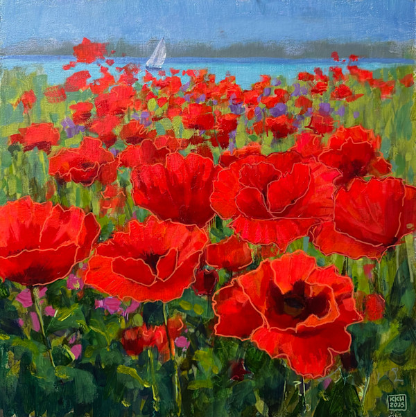 The Day the Poppies Sang by Kristin K Hosbein
