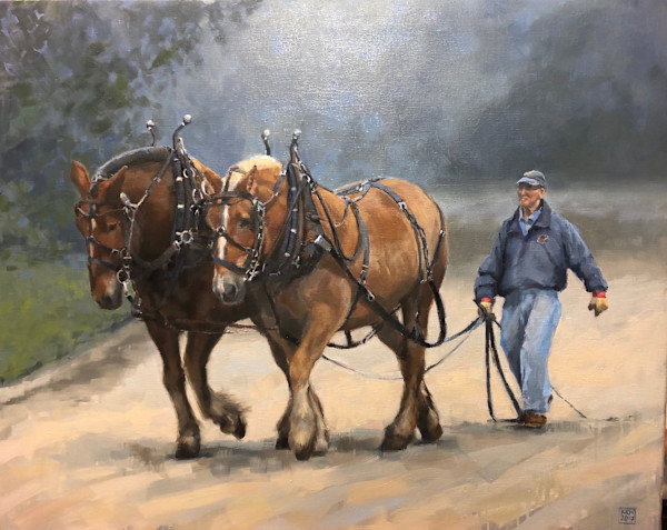 Misty Morning on Mackinac by Kristin K Hosbein