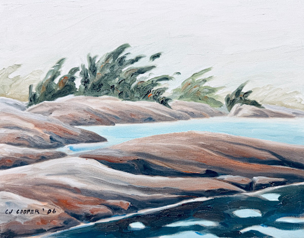 Morning Mist on the Bay, Georgian Bay by Chris James Cooper, Image 1.