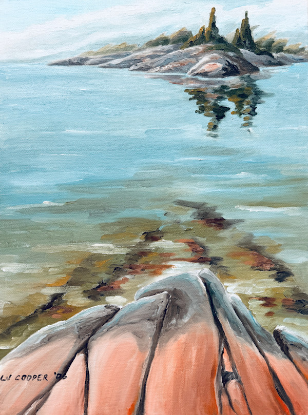 The Rocks Below, Georgian Bay by Chris James Cooper, Image 1.