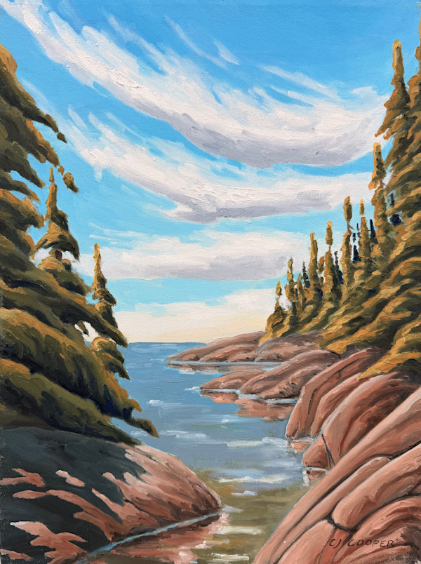 Georgian Bay Shoreline by Chris James Cooper