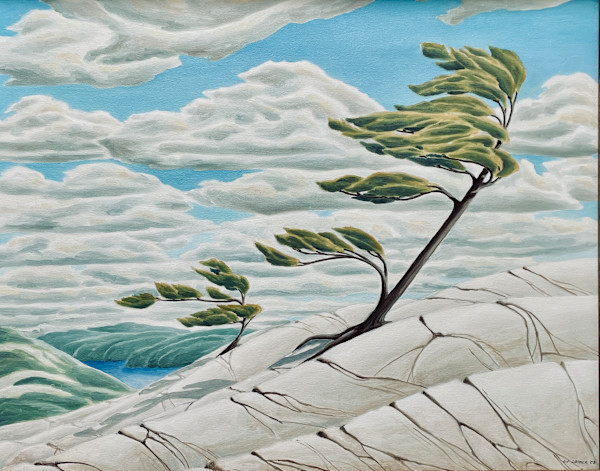 Quarts Hills Above Nellie Lake, Killarney by Chris James Cooper