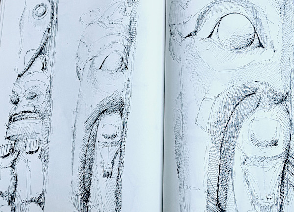 Sketch Book I, page 54a, 55 by Chris James Cooper