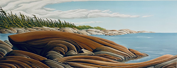 Counterpoint of Curves, Georgian Bay by Chris James Cooper