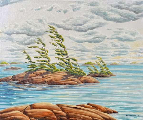 Open Granite Shore, Georgian Bay by Chris James Cooper