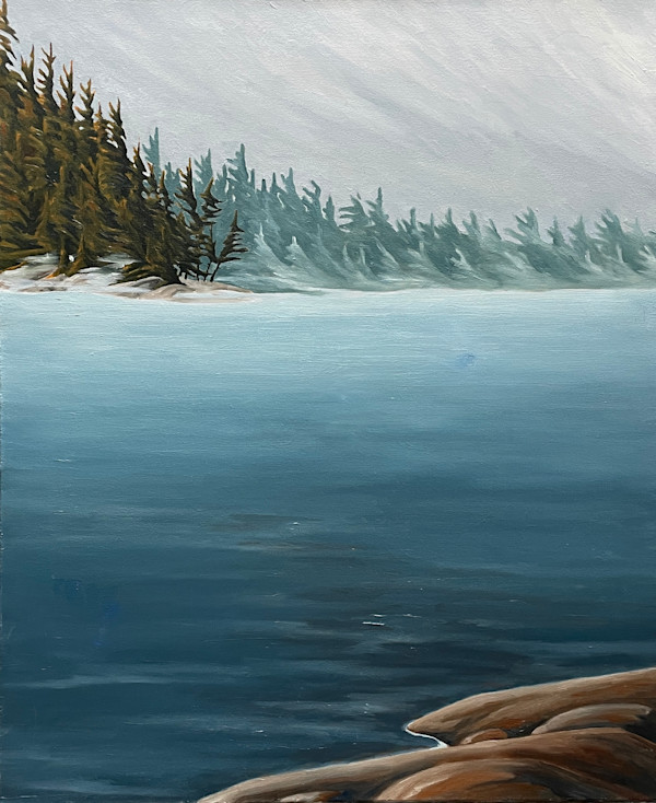 Morning Mist, Joe Lake, Algonquin by Chris James Cooper