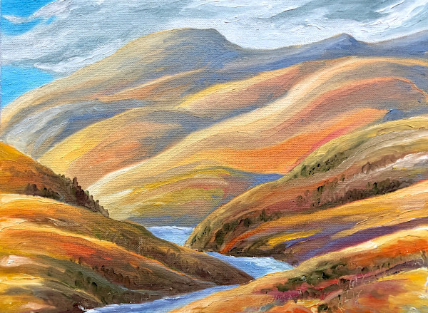 Sculptured Hills, Late Fall, Yukon by Chris James Cooper