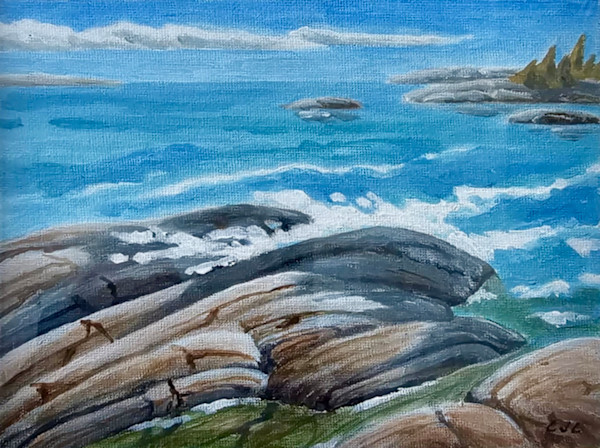 Breaking Water, Northern Shore by Chris James Cooper