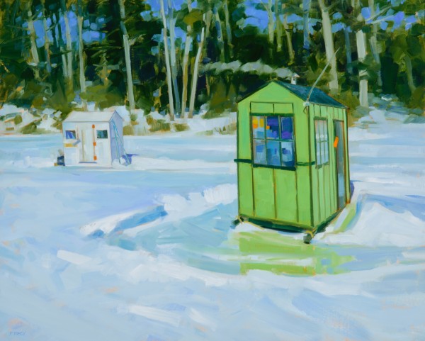 Malevich's Ice Fishing Shacks by Philip Frey