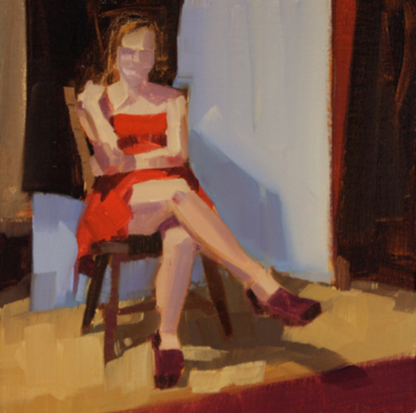Red Dress (Emma) by Philip Frey