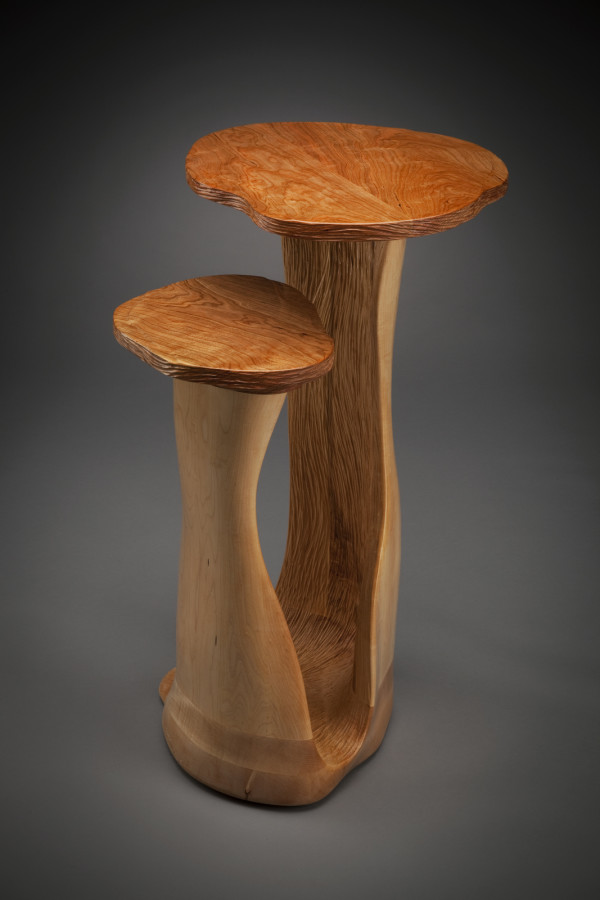 Pillars side table by aaron d laux