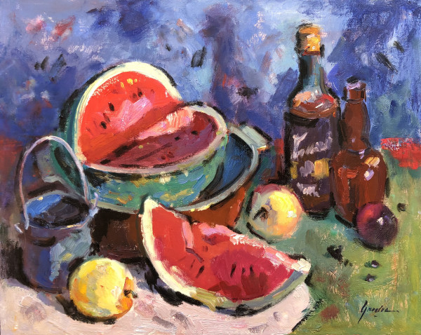 Wine and Watermelon by Susan F Greaves