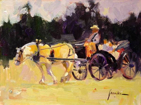 Carriage Ride in Mendocino by Susan F Greaves