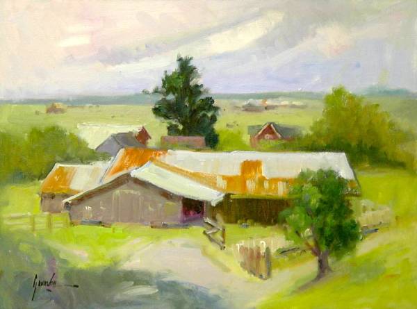 Dairy Farm Near Ferndale by Susan F Greaves