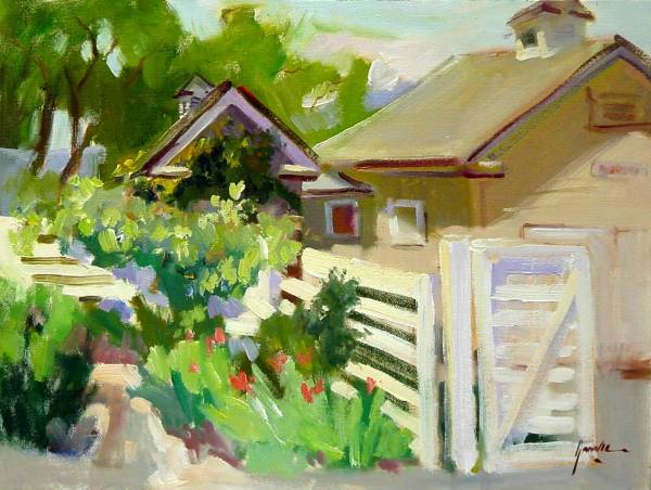 Fence and Vines, Hillcrest by Susan F Greaves