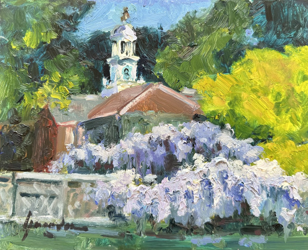 Fence at Filoli by Susan F Greaves