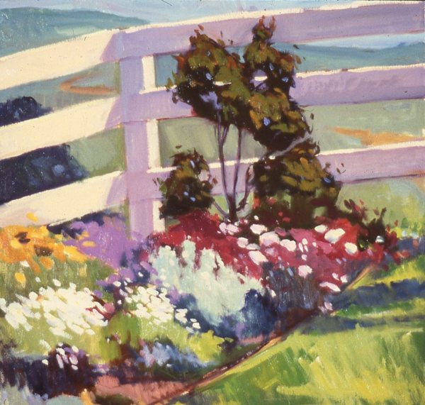 FENCED GARDEN * by Susan F Greaves