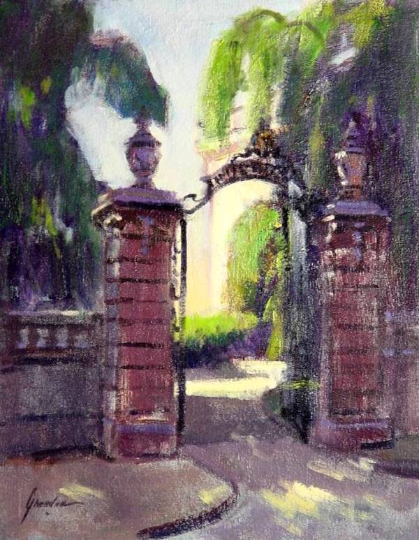 Gates in Newport by Susan F Greaves