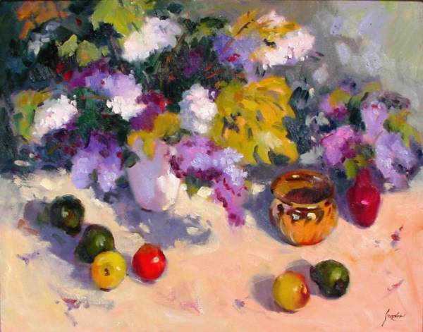 Lilacs, Brass, and Apples by Susan F Greaves