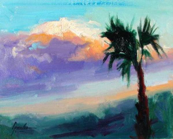 Lone Palm by Susan F Greaves