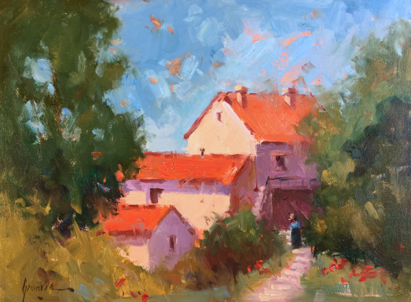 Red Tile Roofs *  aka Tuscan Roofs by Susan F Greaves
