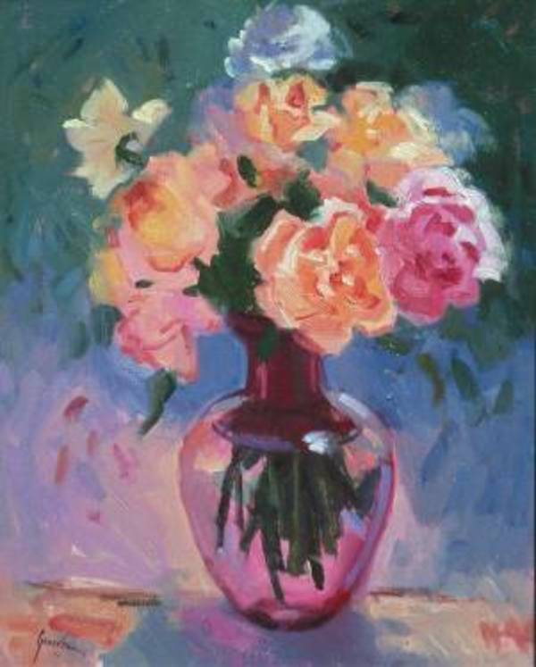Roses in Sunlight by Susan F Greaves