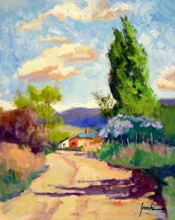 Windy Day Near Taos by Susan F Greaves