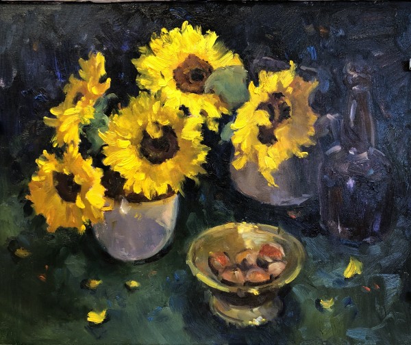 Yesterday's Sunflowers by Susan F Greaves